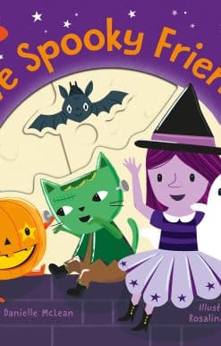 Five Spooky Friends: A Count & Slide Halloween Board Book for Kids and Toddlers