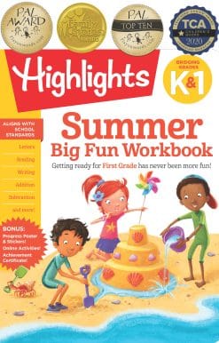 Ready for First Grade at Home, First Grade Summer Workbook with Letters, Reading, Writing, Addition, Subtraction and More: Summer Big Fun Workbook Bridging Grades K & 1