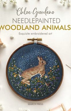 Exquisite embroidered art: Needlepainted Woodland Animals
