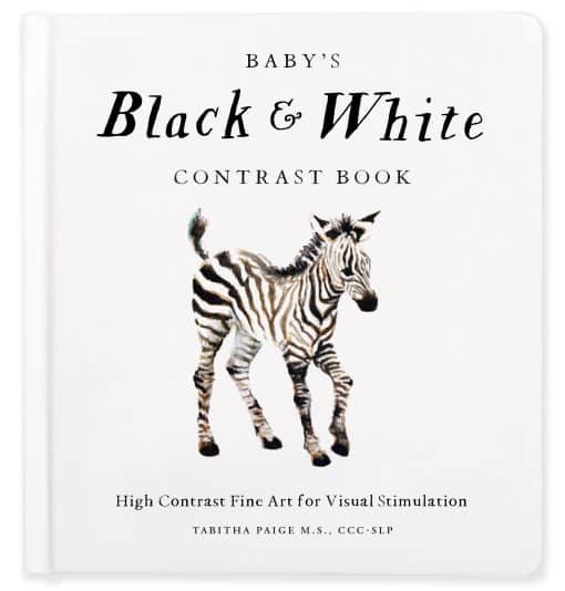 High-Contrast Art for Visual Stimulation at Tummy Time: Baby's Black and White Contrast Book