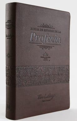 RVR 1960 Biblia de estudio de la profecía color marrón con índice / Prophecy Stu dy Bible Brown Imitation Leather with Index