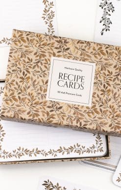 50 Beautifully Designed 4x6 Recipe Cards: Recipe Cards