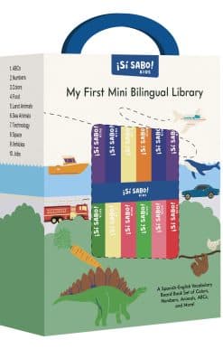 My First Mini Bilingual Library: A Spanish-English Vocabulary Board Book Set of Colors, Numbers, Animals, ABCs, and More