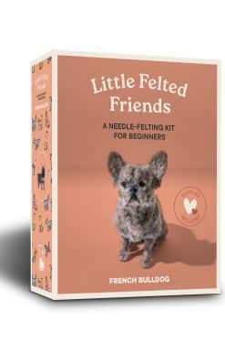 Dog Needle-Felting Beginner Kits with Needles, Wool, Supplies, and Instructions: Little Felted Friends: French Bulldog