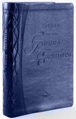 RVR 1960 Biblia para la guerra espiritual azul con índice / Spiritual Warfare B ible, Blue Imitation Leather with Index