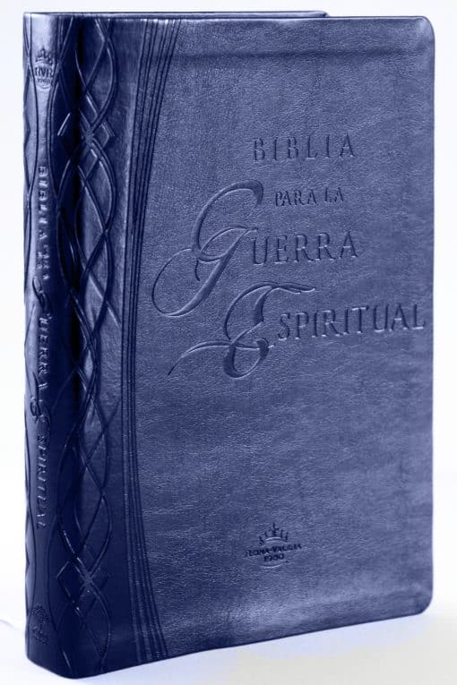 RVR 1960 Biblia para la guerra espiritual  azul con índice / Spiritual Warfare B ible, Blue Imitation Leather with Index