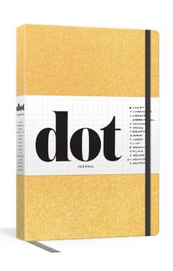 Dot Journal (Gold): A dotted, blank journal for list-making, journaling, goal-setting: 256 pages with elastic closure and ribbon marker