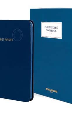 Parisian Chic Notebook (blue, large)