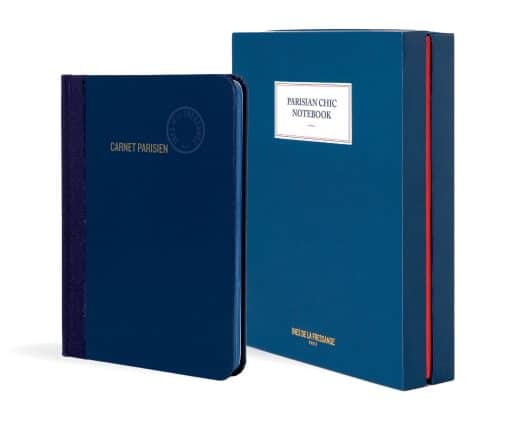 Parisian Chic Notebook (blue, large)