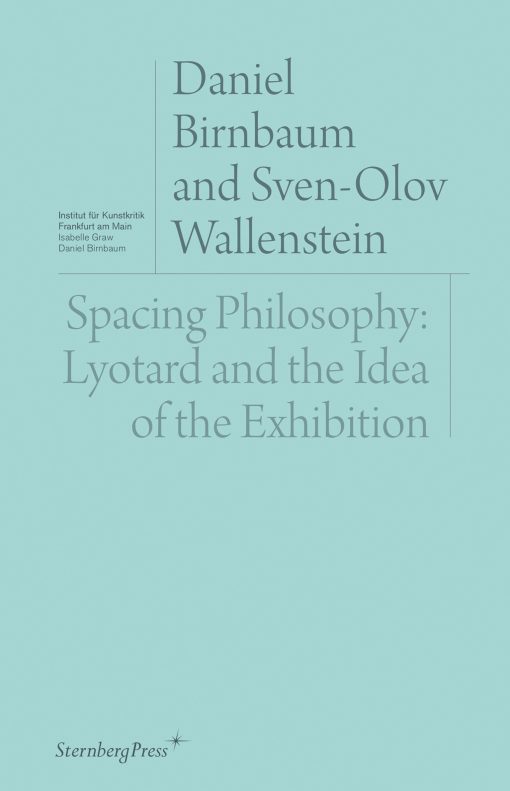 Lyotard and the Idea of the Exhibition: Spacing Philosophy