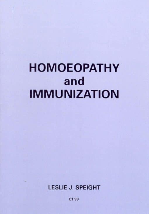 Homoeopathy And Immunization