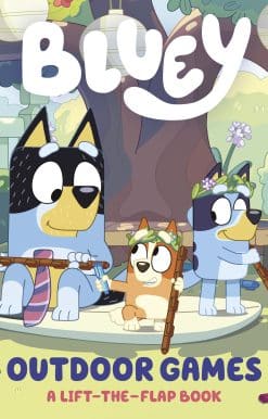 Bluey and Bingo love to play games outside. They’re playing on the seesaw, setting up a Daddy Day Spa and even trying to catch a wild pig! Lift the flaps to find out all the hilarious things that happen during their games.Experience the fun of playing outside with Bluey and Bingo in this brilliant lift-the-flap book.Don’t miss these other awesome Bluey books:Bluey: What Games Should We Play?Bluey: I Love my FamilyBluey: Road TripBluey is an Emmy award-winning Australian children's television programme following the adventures of a loveable six-year-old Blue Heeler Puppy, Bluey and her family. It’s currently showing on Disney+, BBC iPlayer and CBeebies in the UK. Bluey enjoys exploring the world and using her imagination to turn everyday life into an amazing adventure. Join Bluey in this fun collection of story, activity and novelty books that celebrate play.