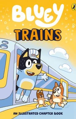 Join Bluey and Bingo as they play a game of trains in this fun-filled fiction novel!As Dr Glenda and her daughter Poppy catch their train to work and day-care, some other passengers are up to mischief . . . what could go wrong?"The next train will be a bit late, due to an ongoing passenger incident.""The polar bear escaped!"This hilarious and brilliantly illustrated chapter book is perfect for 6+ readers and Bluey fans.All aboard and join the adventure!Try Bluey: Taxi for more chapter book reading fun!Bluey is an Emmy award-winning Australian children's television programme following the adventures of a loveable six-year-old Blue Heeler Puppy, Bluey and her family. It’s currently showing on Disney+, BBC iPlayer and CBeebies in the UK. Bluey enjoys exploring the world and using her imagination to turn everyday life into an amazing adventure. Join Bluey in this fun collection of story, activity and novelty books that celebrate play.