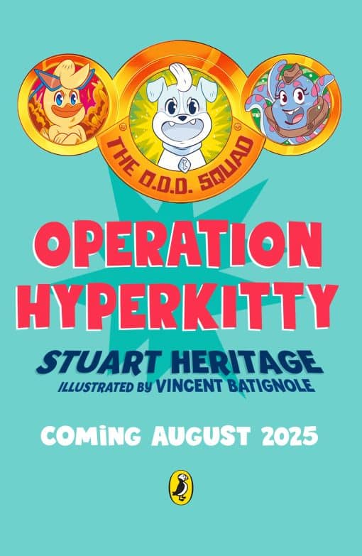 "Great read, beautifully illustrated" - Joe Brumm, creator of Bluey"Wonderfully funny, completely bonkers" -Jessica Dettmann, author of There's No Such Book. The O.D.D. Squad are here for another epic (or maybe just epically silly) ADVENTURE! Quack Attack, Detective Octopus and Invisidog have a new recruit: Hyperkitty. She’s cute! She’s unbelievably fast! She also . . . spends a lot of time on her phone? And actually, isn’t very good at being part of a team. Or catching bad guys. It’s almost like she doesn’t want to be part of the world’s best (kind of) superhero team.Everyone needs time to learn to be a superhero, but disasters keep striking. After a particularly wonky incident involving a pig in a hat at a power station (don't ask, OK?), Justice City decides it’s had enough: no more O.D.D. Squad! Can the gang save the day – and themselves – before it’s too late?