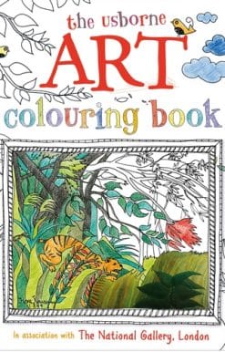 Art colouring Book with stickers