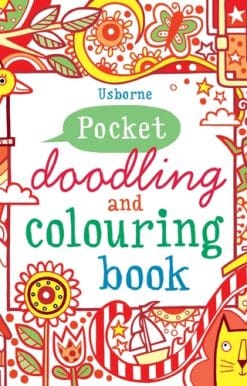 Pocket Doodling and Colouring Book Red