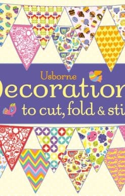 Decorations to cut, fold and stick