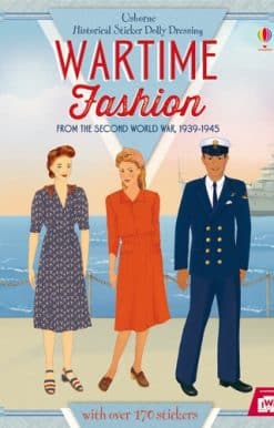 Historical Sticker Dolly Dressing Wartime Fashion