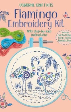 Embroidery Kit: Flamingo