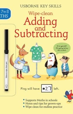 Wipe-Clean Adding and Subtracting 7-8