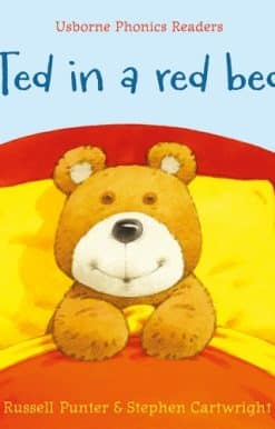Ted in a red bed
