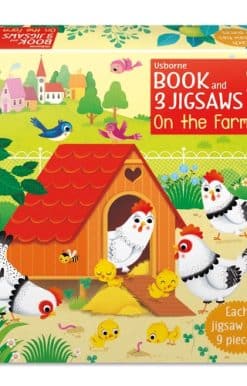 Usborne Book and 3 Jigsaws: On the Farm