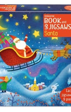 Usborne Book and 3 Jigsaws: Santa