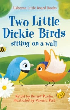 Two little dickie birds sitting on a wall