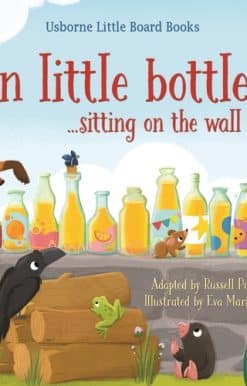 Ten little bottles sitting on the wall