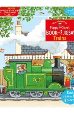 Poppy and Sam's Book and 3 Jigsaws: Trains