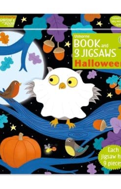 Usborne Book and 3 Jigsaws: Halloween