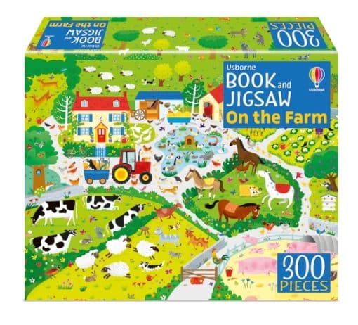 Usborne Book and Jigsaw On the Farm