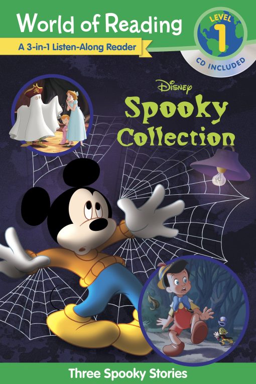 World of Reading: Disney's Spooky Collection 3-in-1 Listen-Along Reader-Level 1 Reader: 3 Scary Stories with CD!